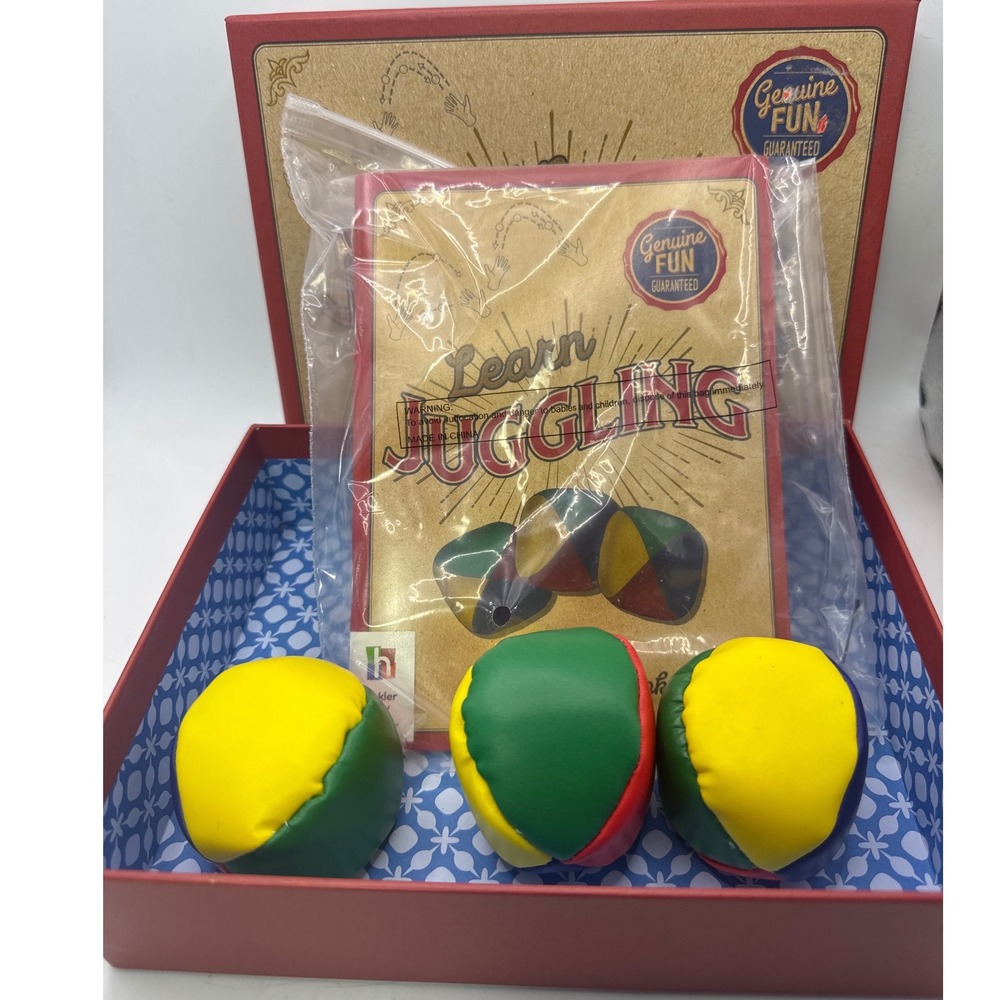 Hinkler‎ Learn Juggling Kit with 3 Juggling Balls and 48 Page Instruction Book
